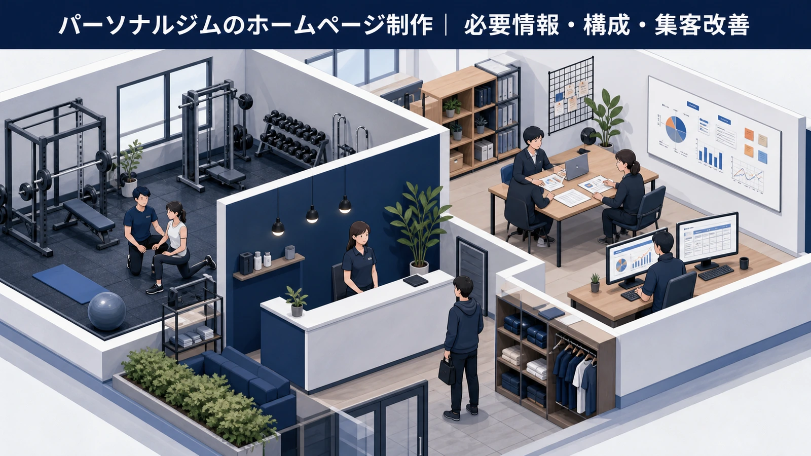 パーソナルジムのホームページ制作｜必要情報・構成・集客改善