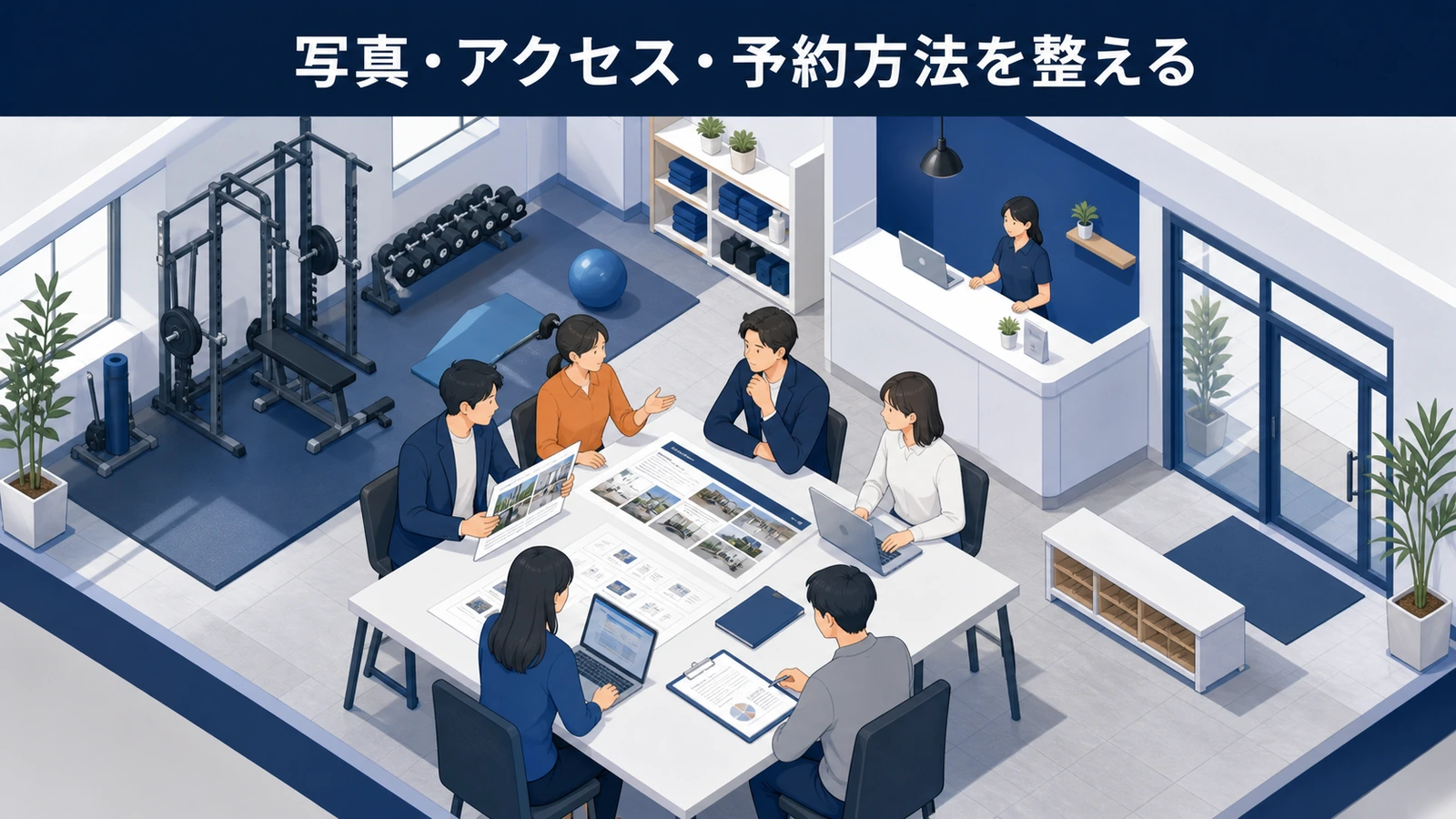 写真・アクセス・予約方法を整える