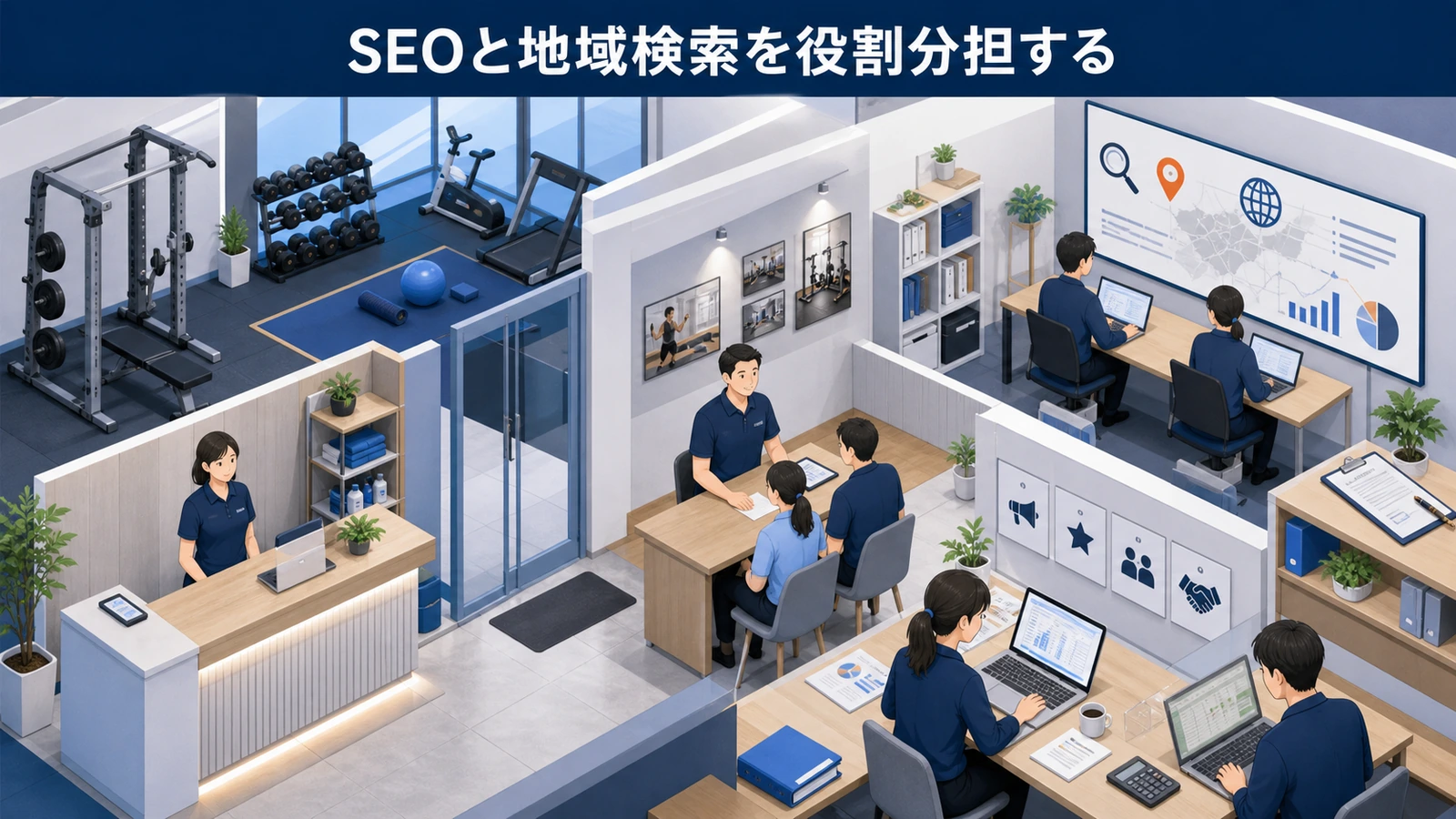 SEOと地域検索を役割分担する