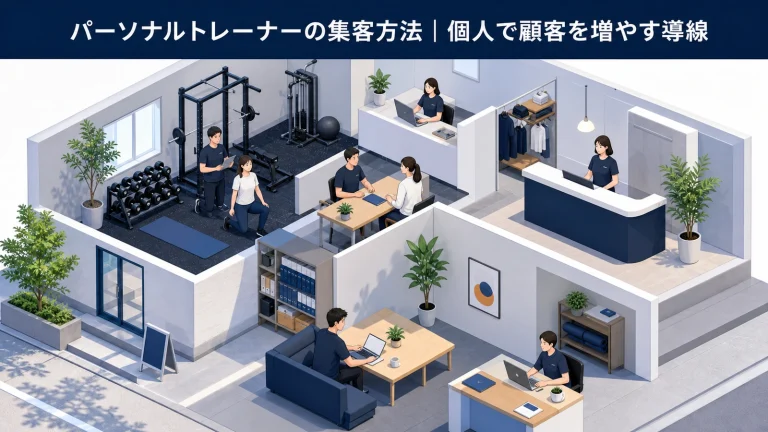 パーソナルトレーナーの集客方法|個人で顧客を増やす導線