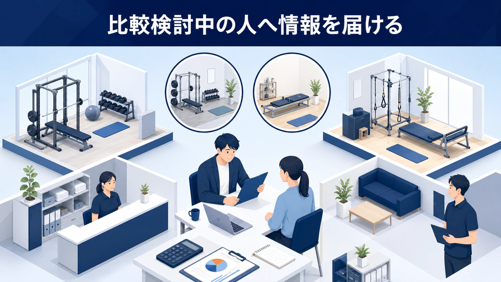 比較検討中の人へ情報を届ける