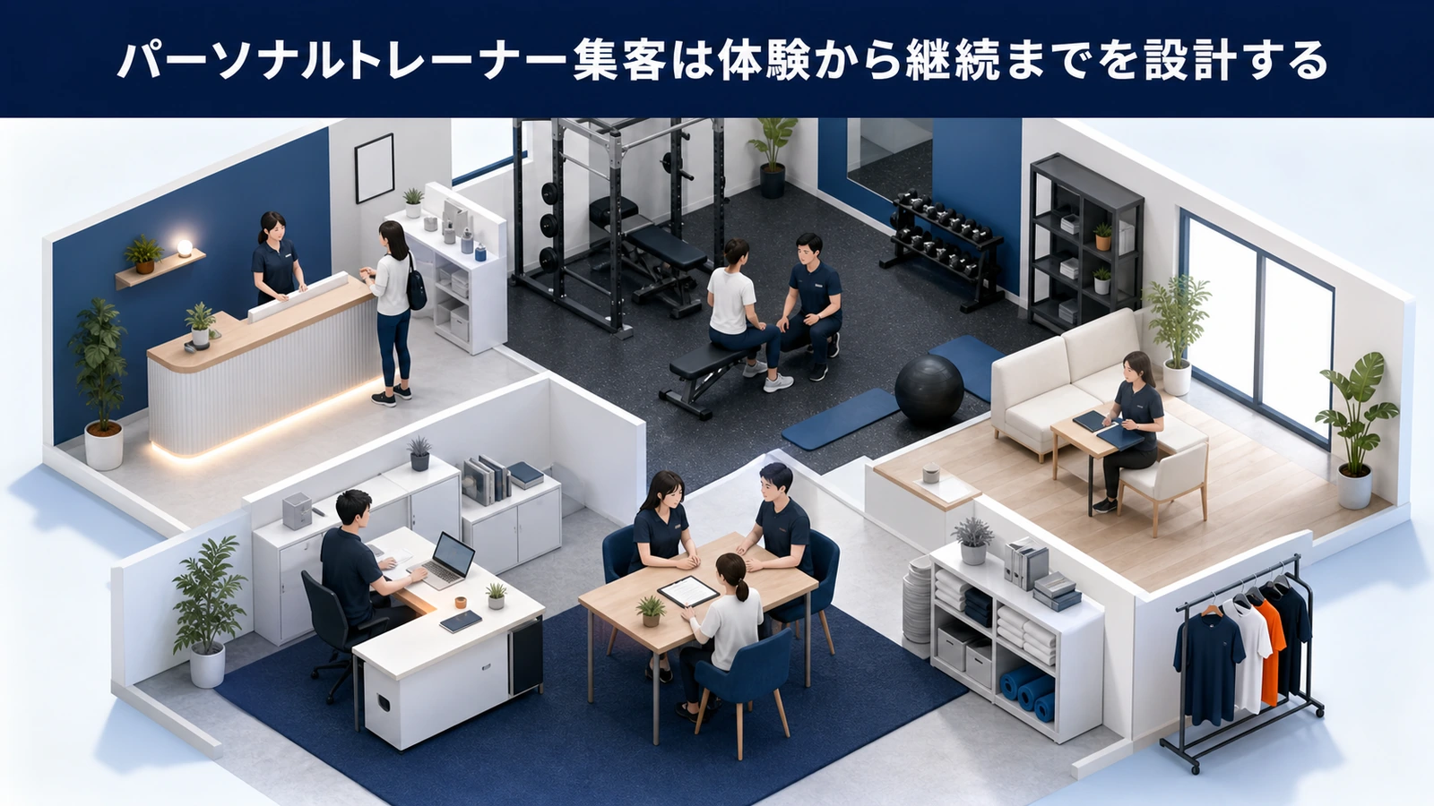 パーソナルトレーナー集客は体験から継続までを設計する