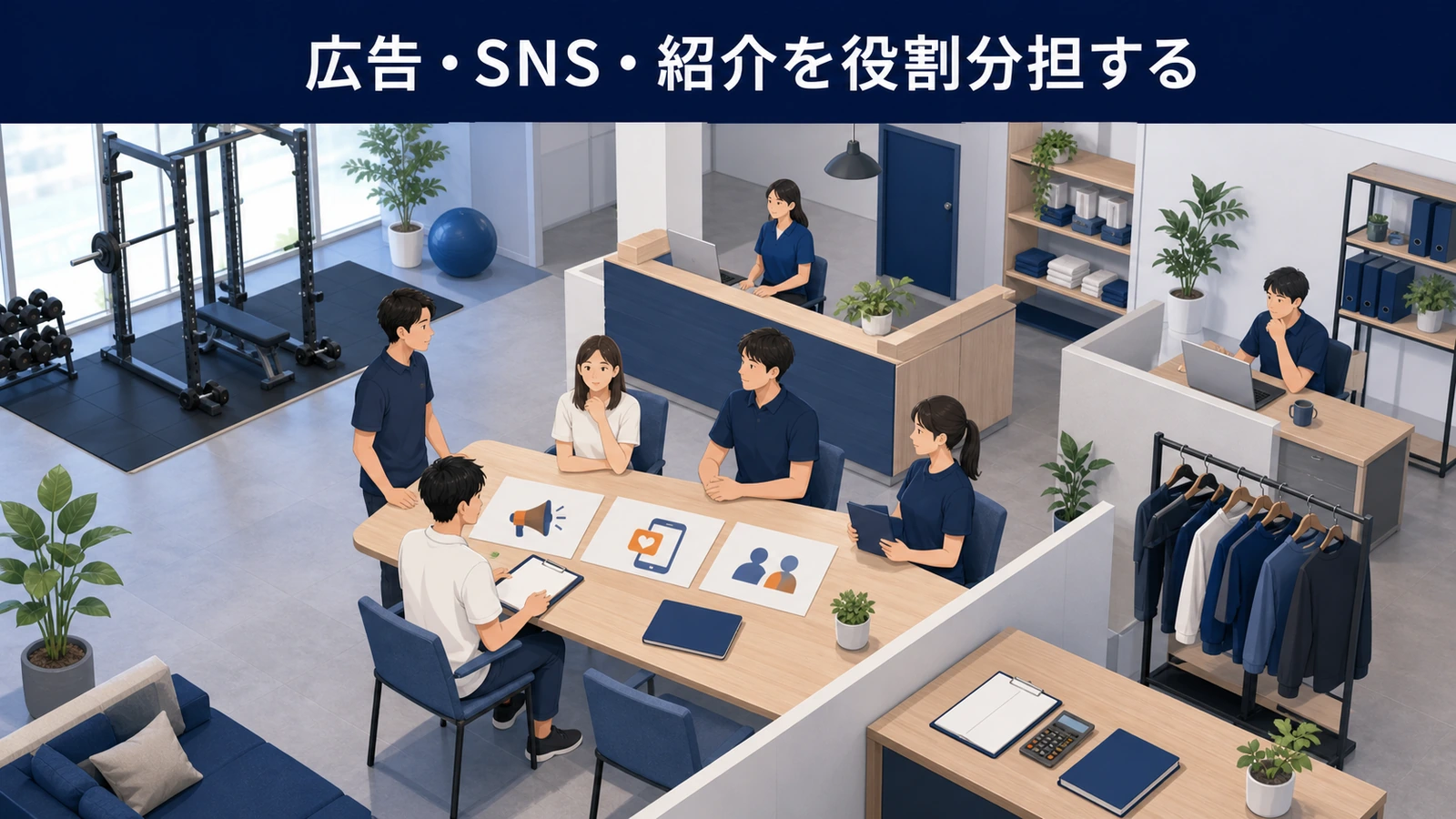 広告・SNS・紹介を役割分担する