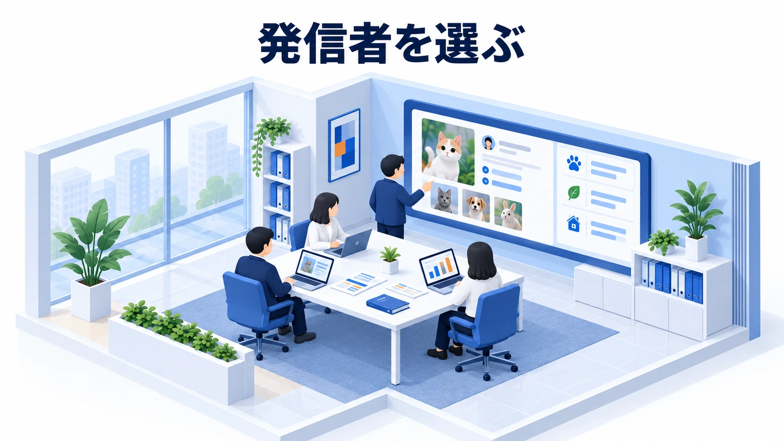発信者を選ぶ