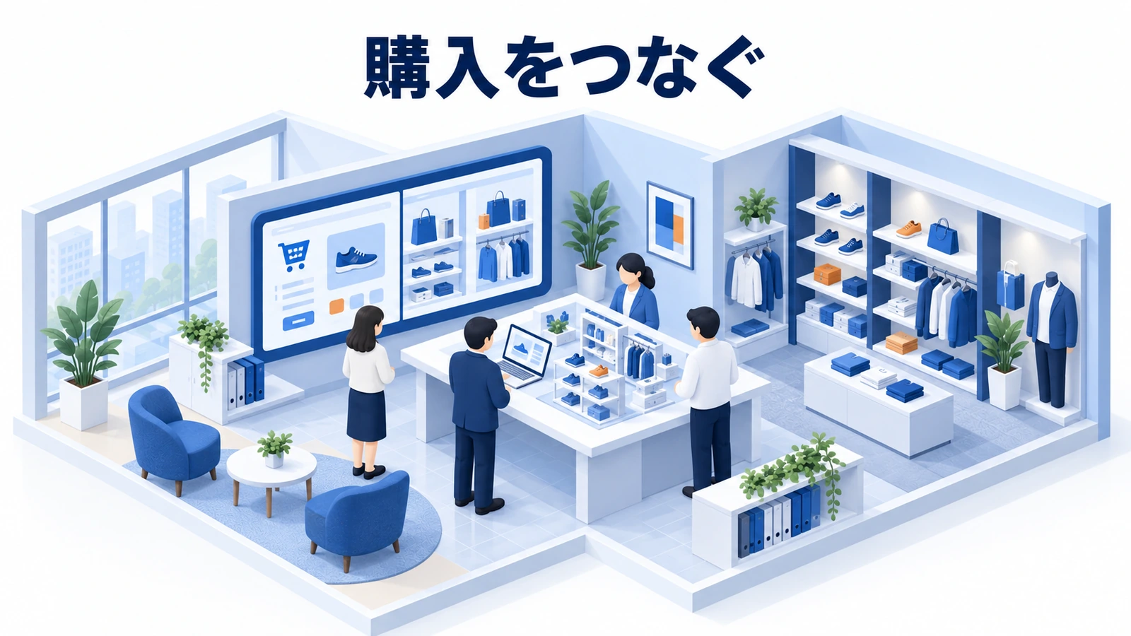 購入をつなぐ