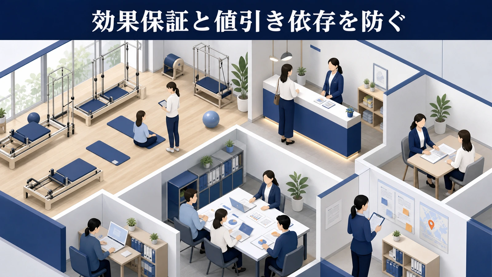効果保証と値引き依存を防ぐ