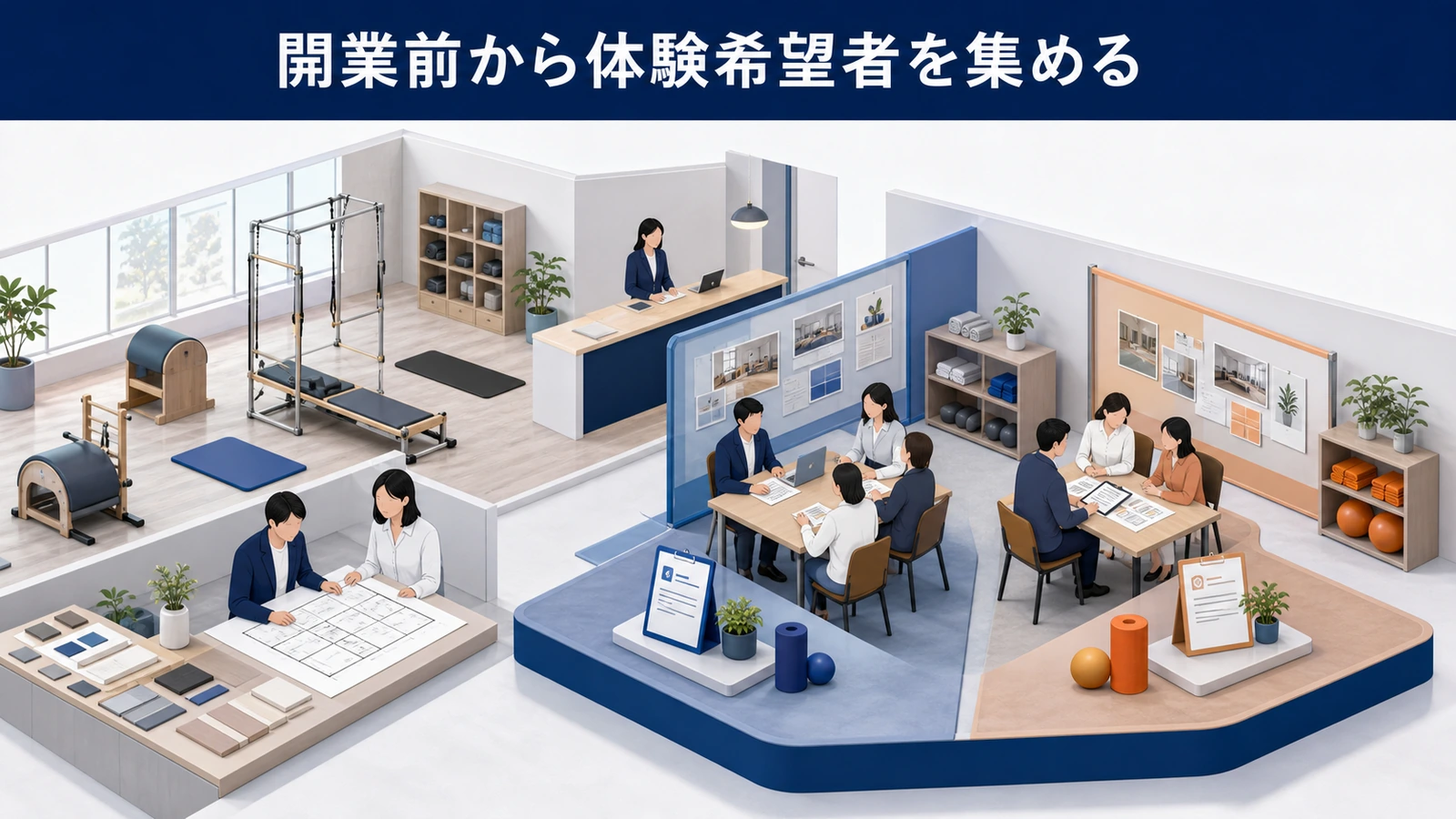開業前から体験希望者を集める