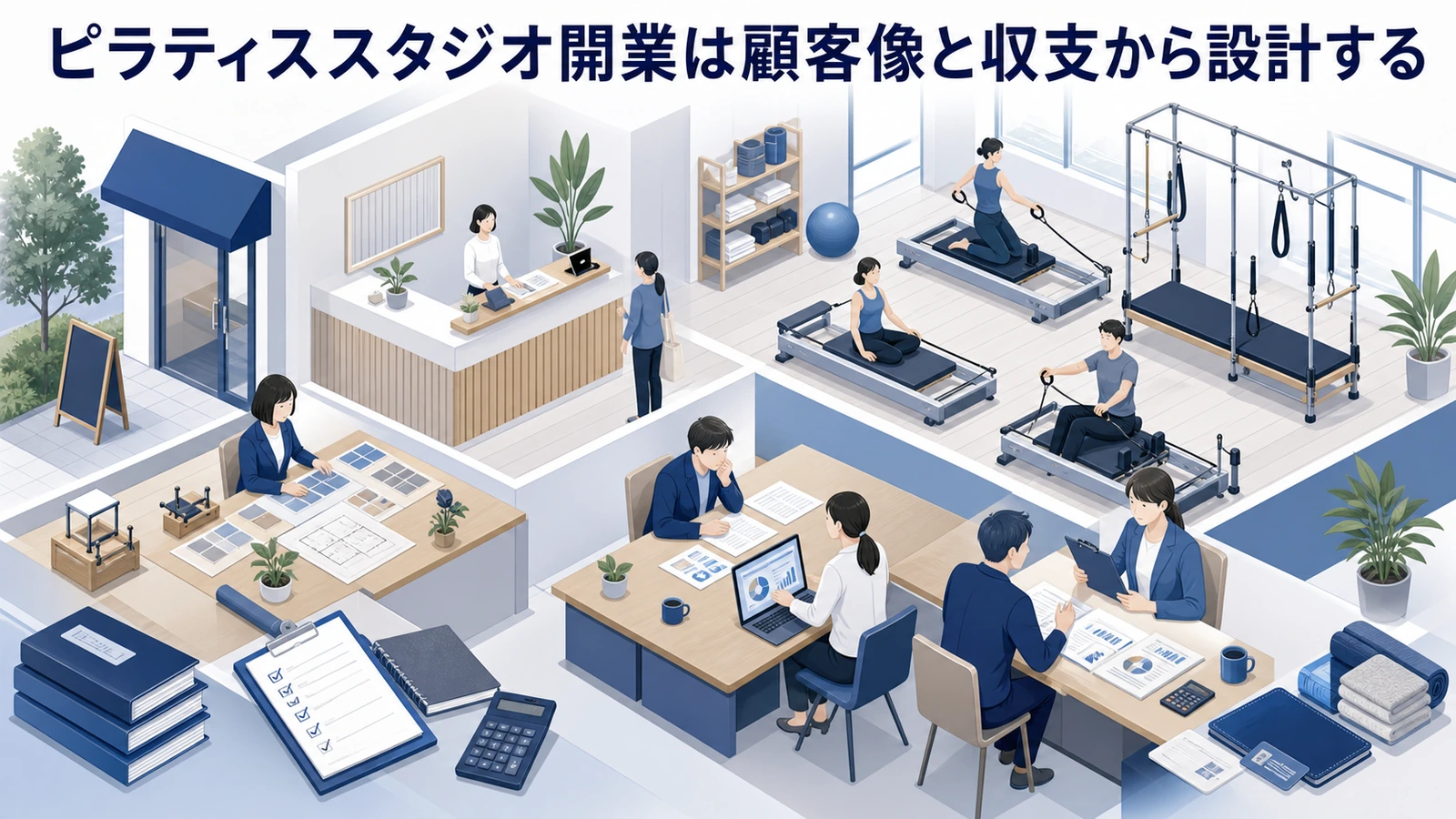 ピラティススタジオ開業は顧客像と収支から設計する