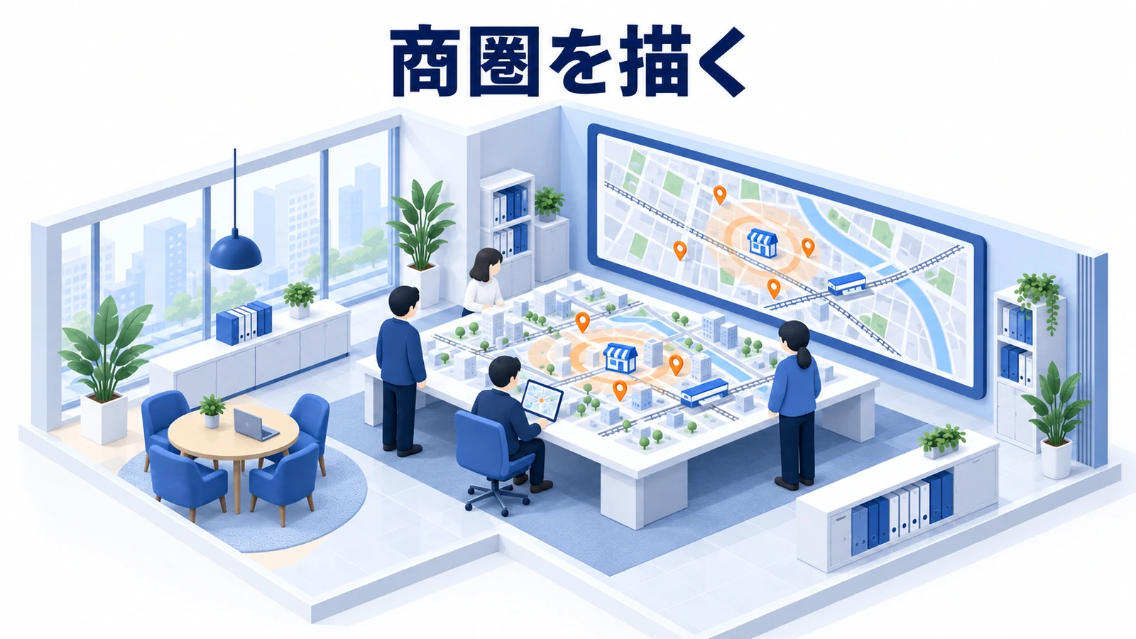 商圏を描く