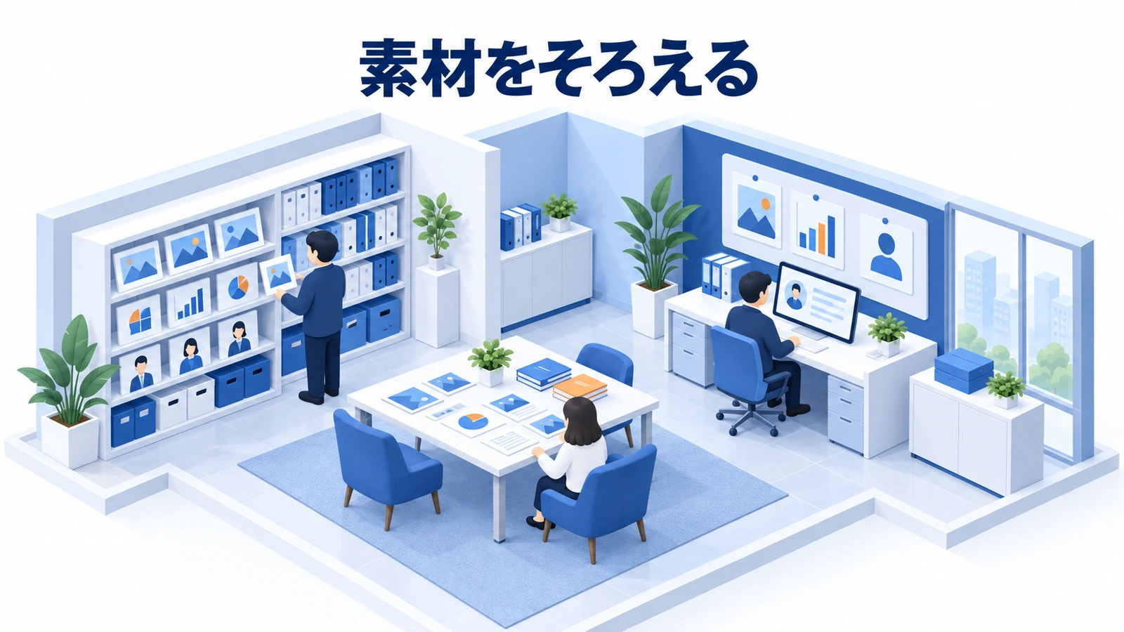 素材をそろえる