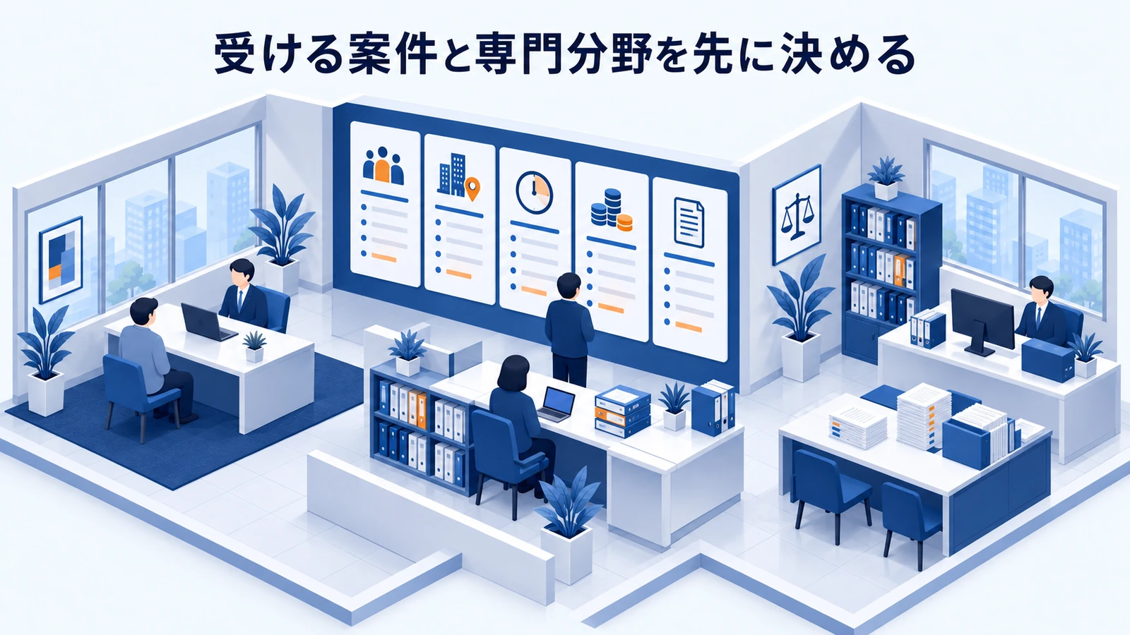 「受ける案件と専門分野を先に決める」を整理したImage 2.0図解