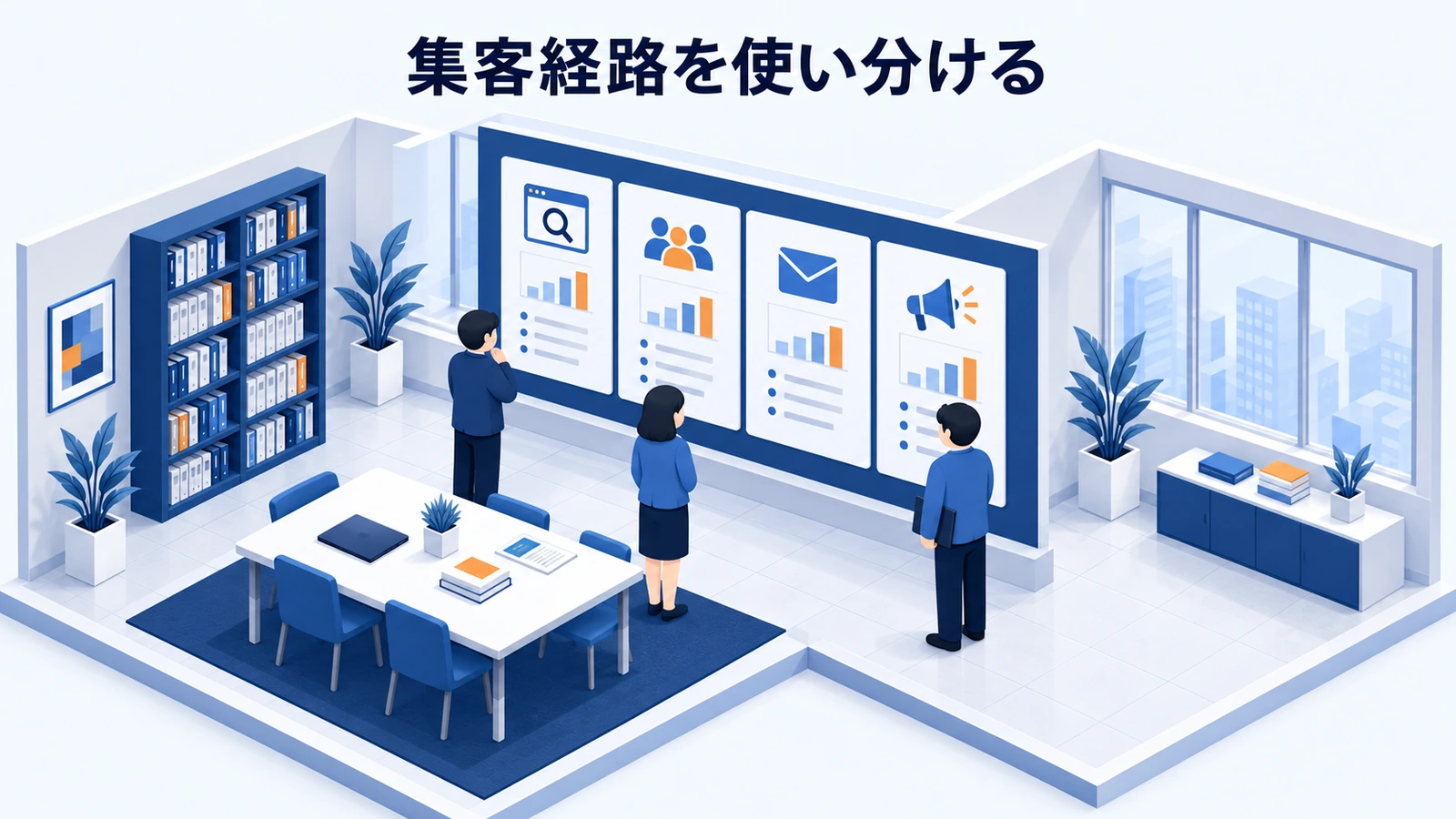 集客経路を使い分ける
