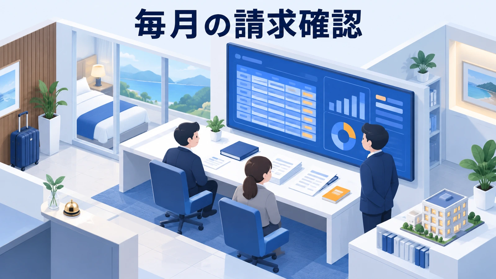 請求確認を担当者が替わっても続く手順にするの図解