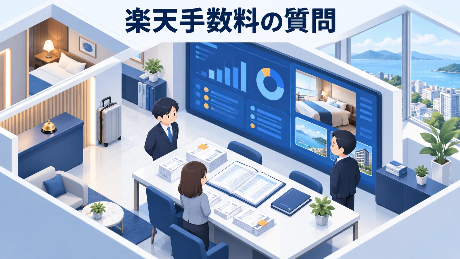 楽天トラベルの手数料についてよくある質問の図解