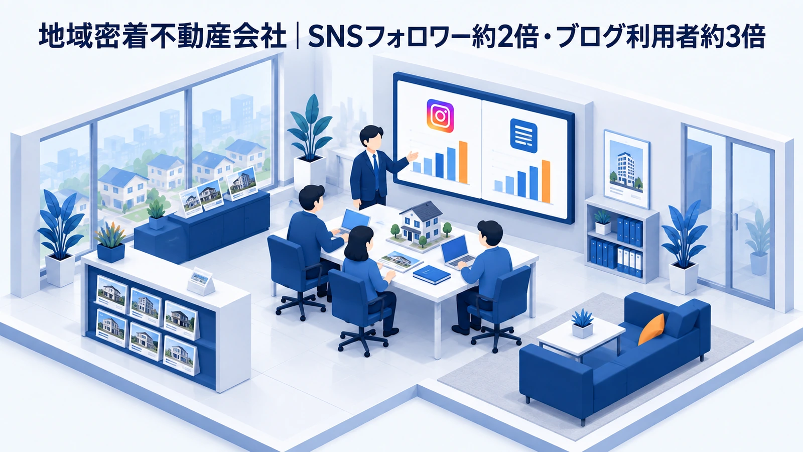 地域密着不動産会社の不動産集客事例