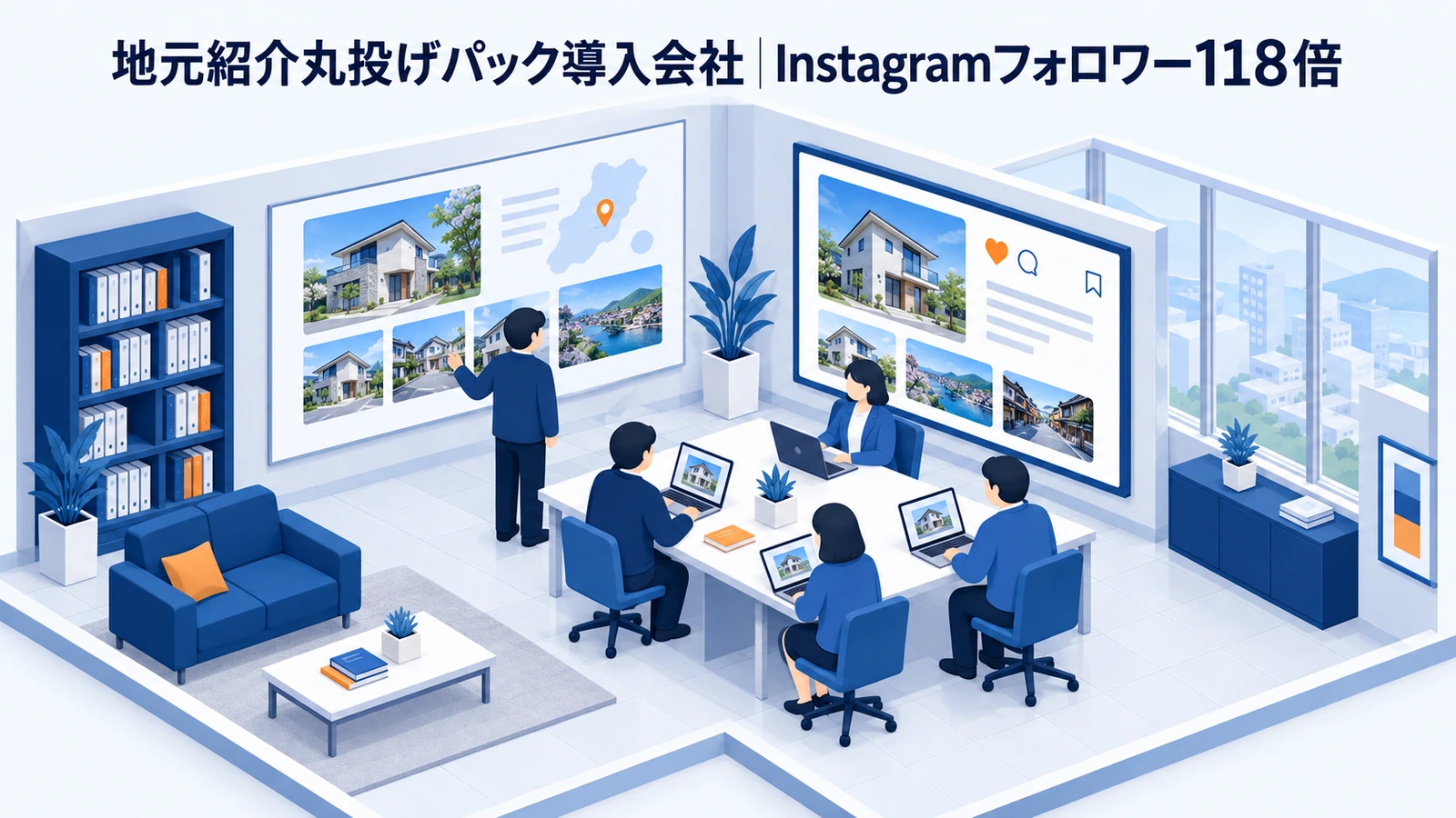地元紹介丸投げパック導入会社の不動産集客事例