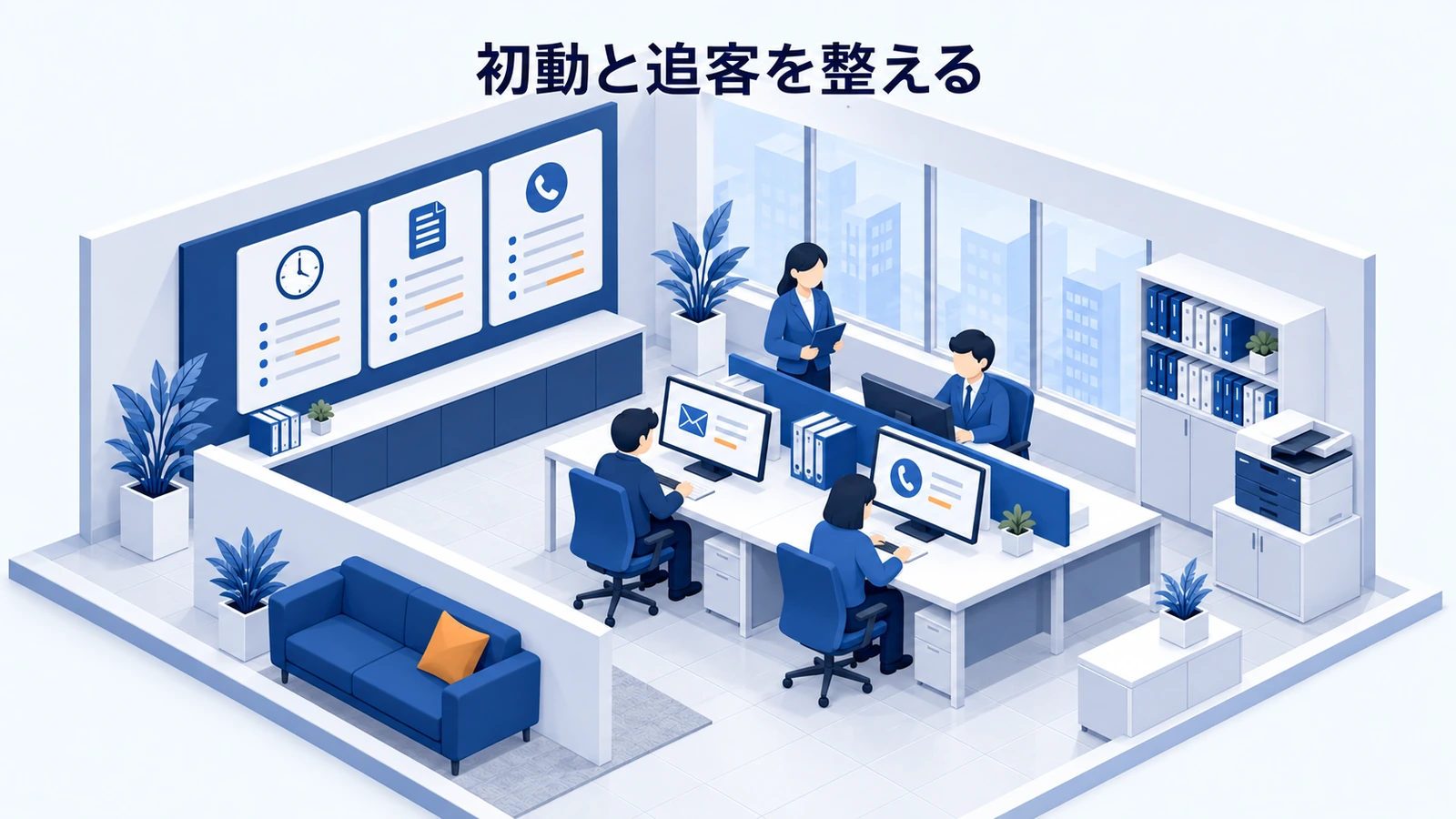初動と追客を整える
