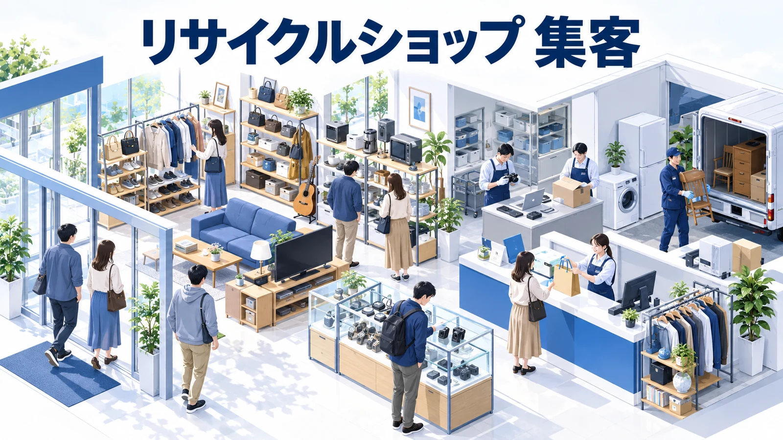 リサイクルショップ 集客を整理したImage 2.0図解