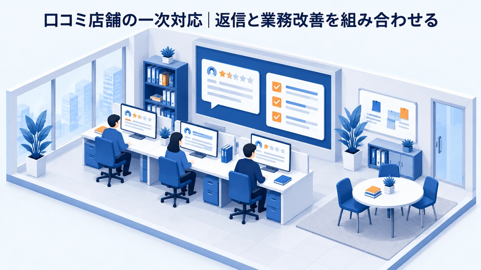口コミ店舗の一次対応の風評被害対策事例