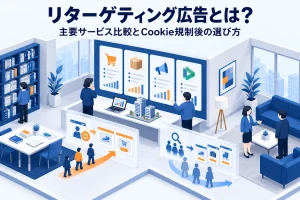 リターゲティング広告とは？リマーケティングとの違い・主要サービス比較・Cookie規制後の選び方【2026年版】のアイキャッチ画像