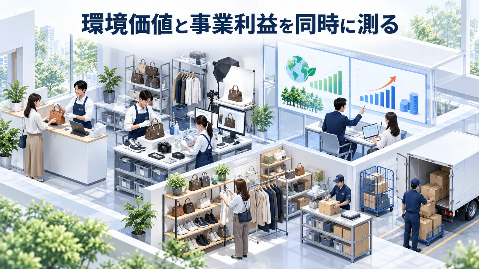 環境価値と事業利益を同時に測るを整理したImage 2.0図解