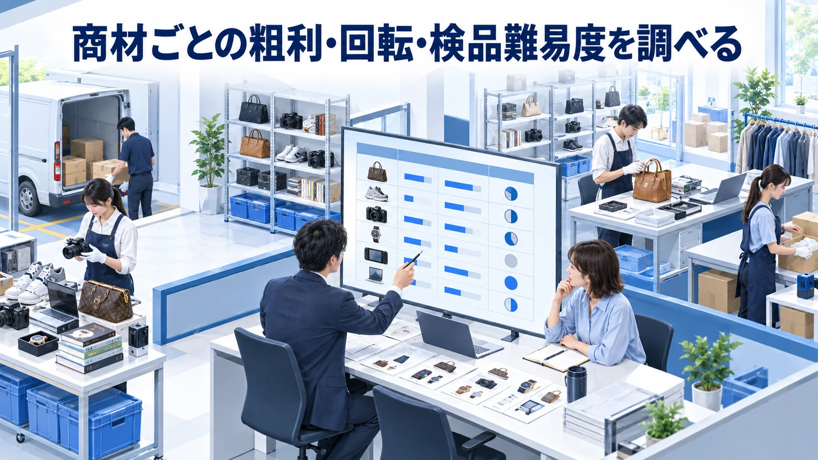 商材ごとの粗利・回転・検品難易度を調べるを整理したImage 2.0図解