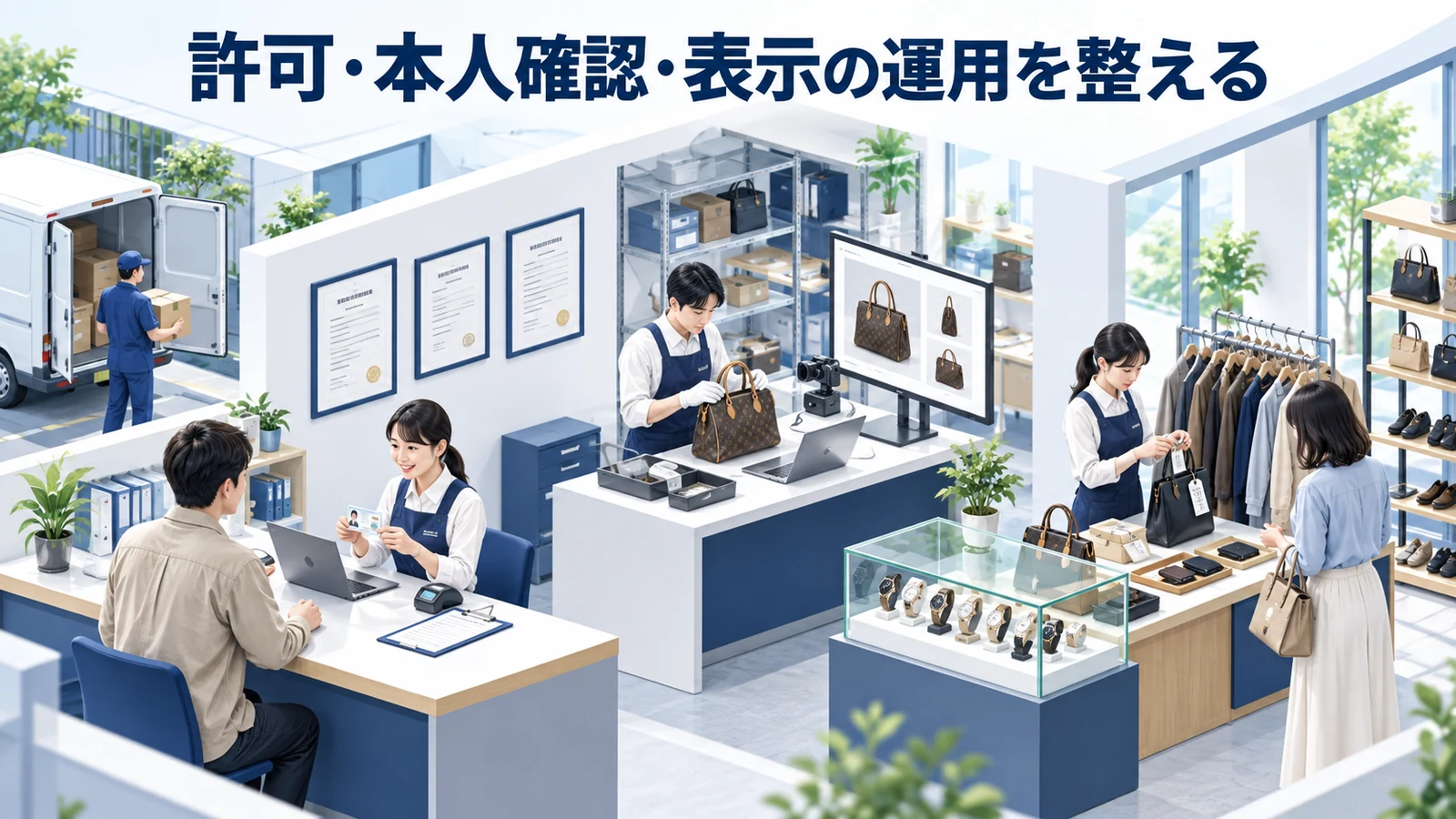 許可・本人確認・表示の運用を整えるを整理したImage 2.0図解