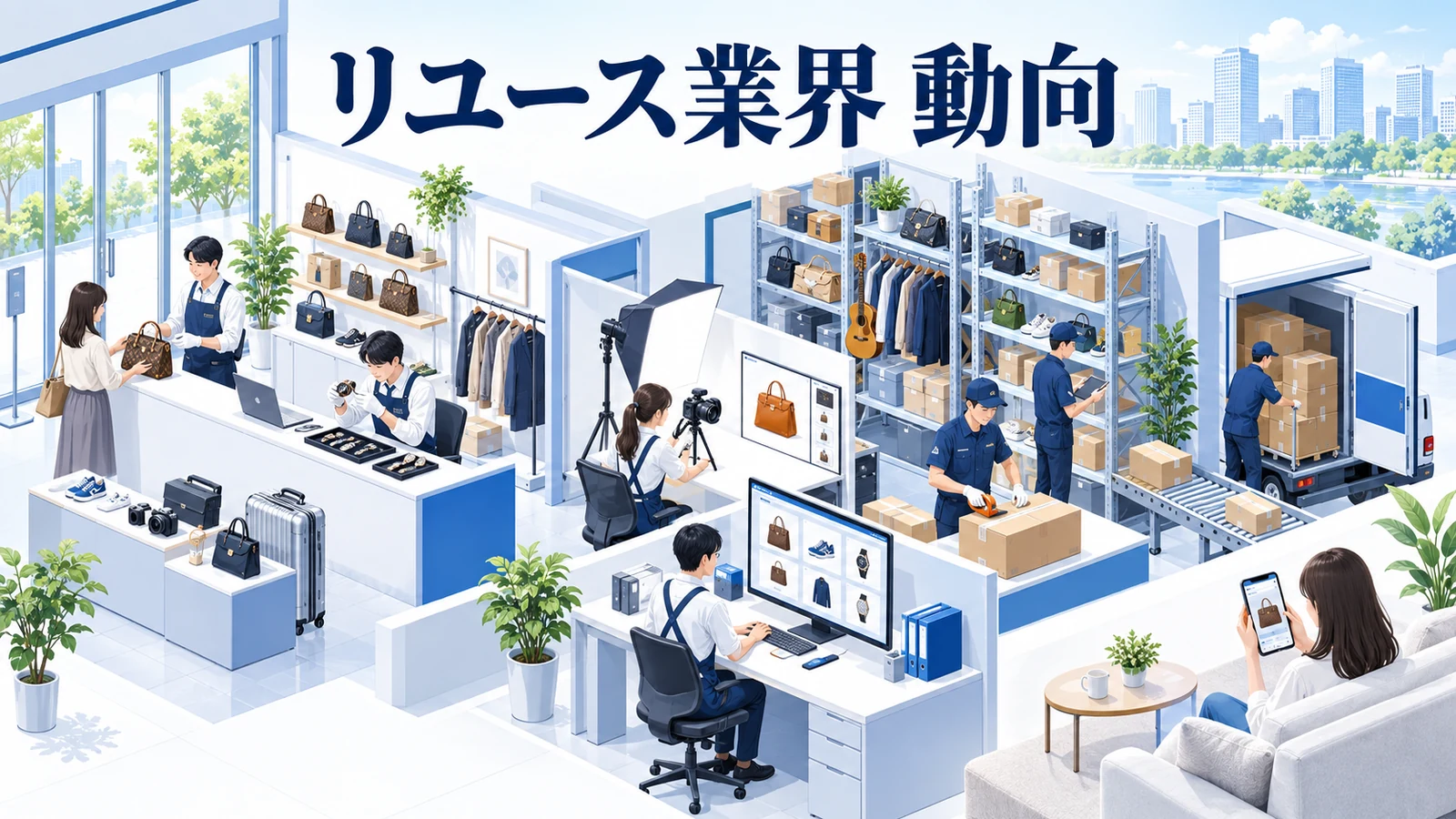 リユース業界 動向を整理したImage 2.0図解