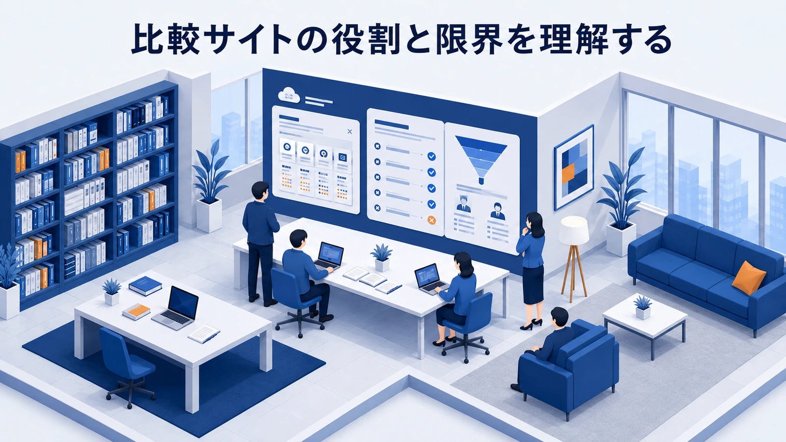 「比較サイトの役割と限界を理解する」の要点を整理したImage 2.0図解