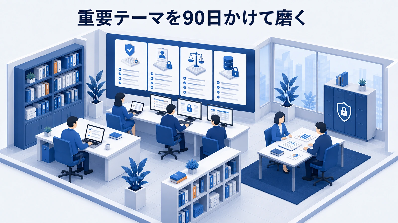 「重要テーマを90日かけて磨く」の要点を整理したImage 2.0図解