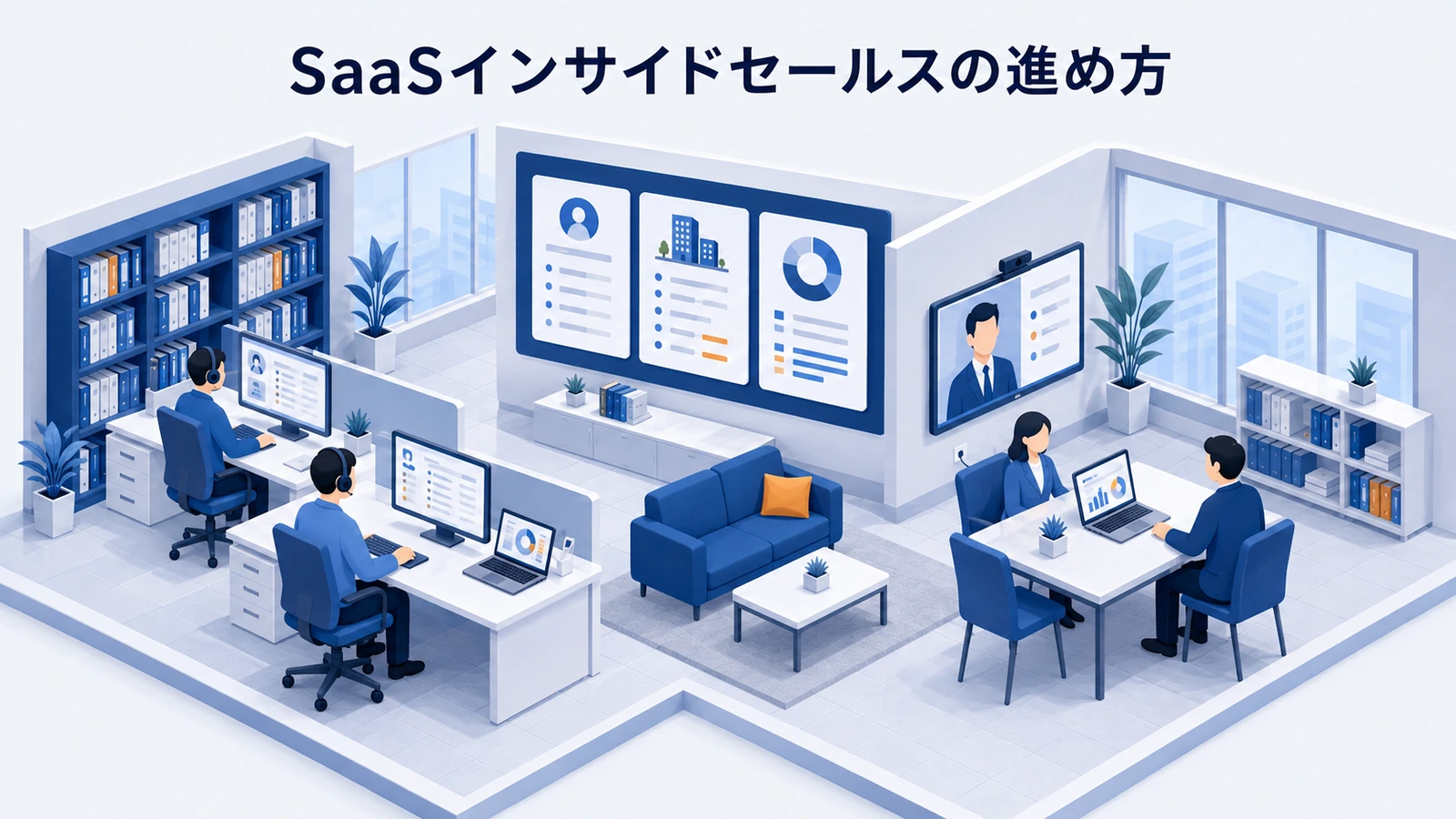 SaaSインサイドセールスの進め方｜接触・選別・商談化を改善