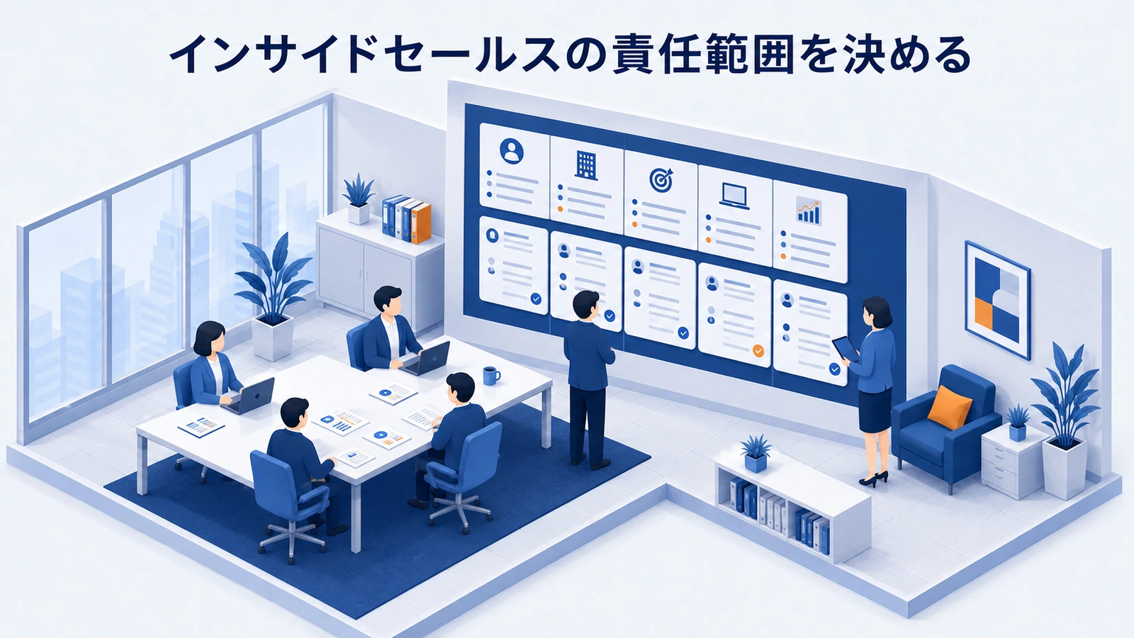 「インサイドセールスの責任範囲を決める」の要点を整理したImage 2.0図解