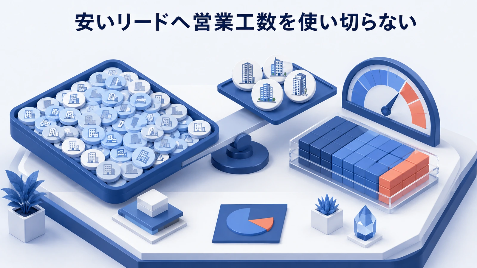 「安いリードへ営業工数を使い切らない」の要点を整理したImage 2.0図解