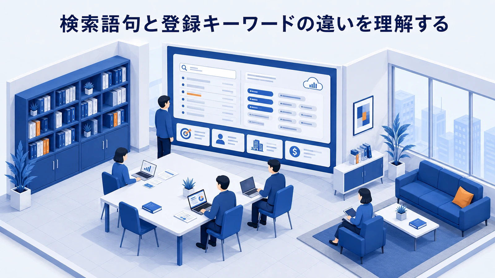 「検索語句と登録キーワードの違いを理解する」の要点を整理したImage 2.0図解