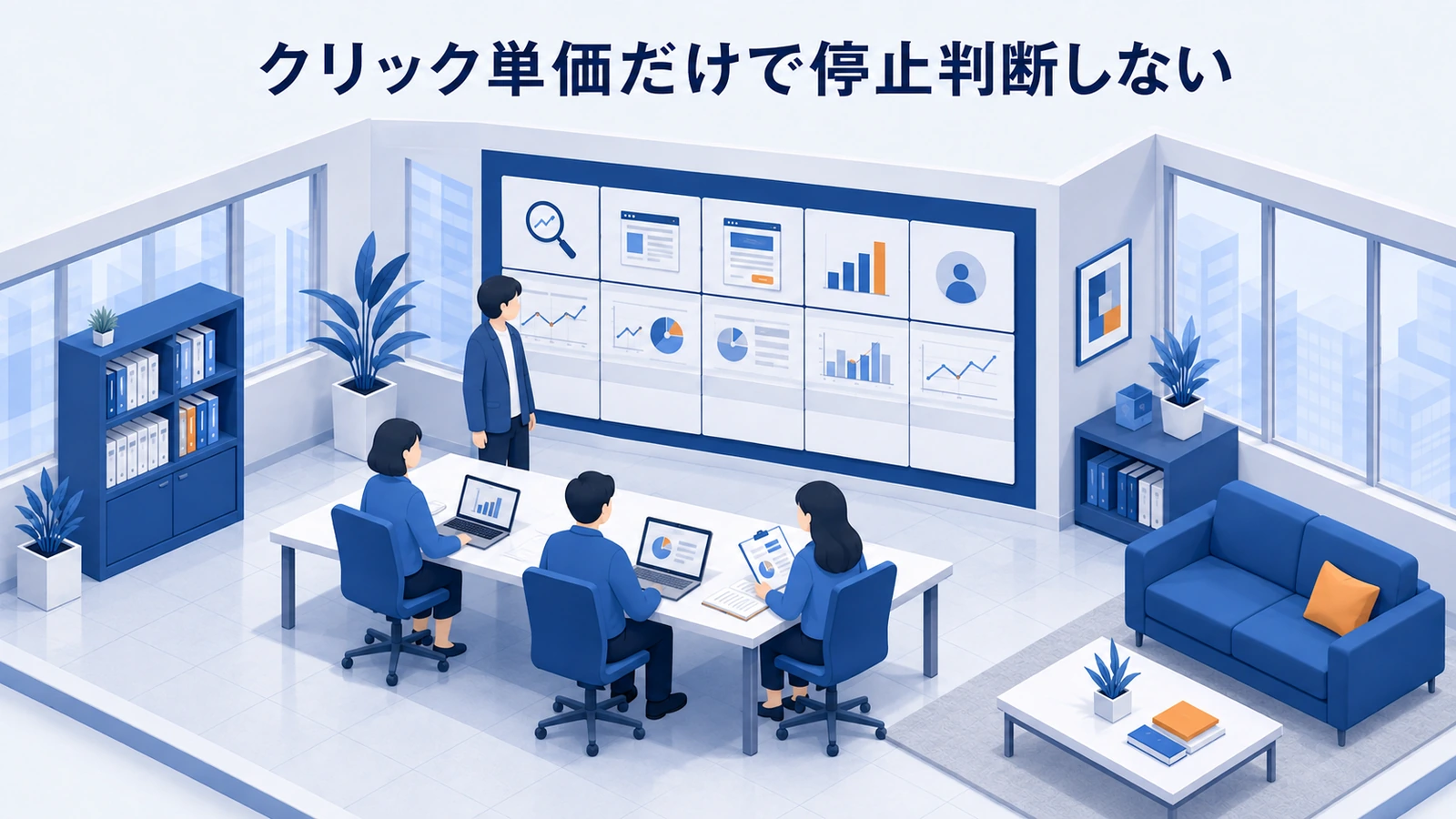 「クリック単価だけで停止判断しない」の要点を整理したImage 2.0図解
