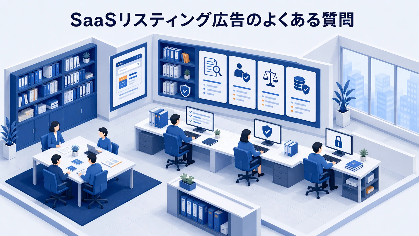 「SaaSリスティング広告のよくある質問」の要点を整理したImage 2.0図解