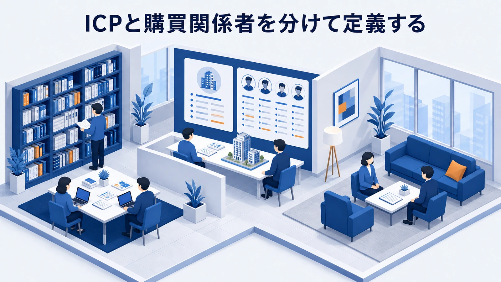 「ICPと購買関係者を分けて定義する」の要点を整理したImage 2.0図解