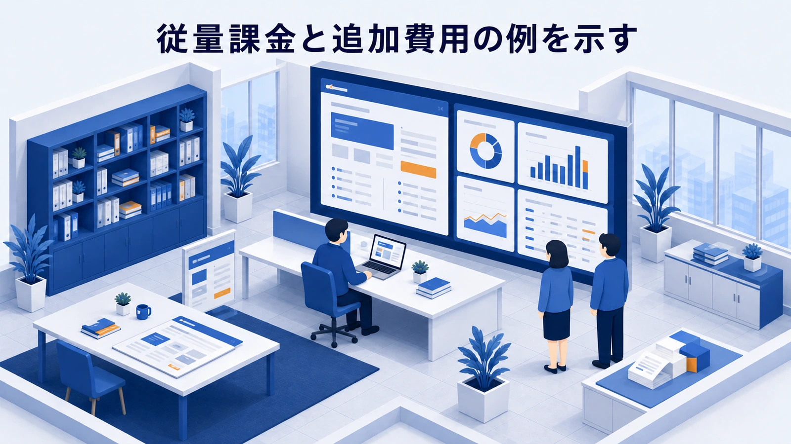 「従量課金と追加費用の例を示す」の要点を整理したImage 2.0図解