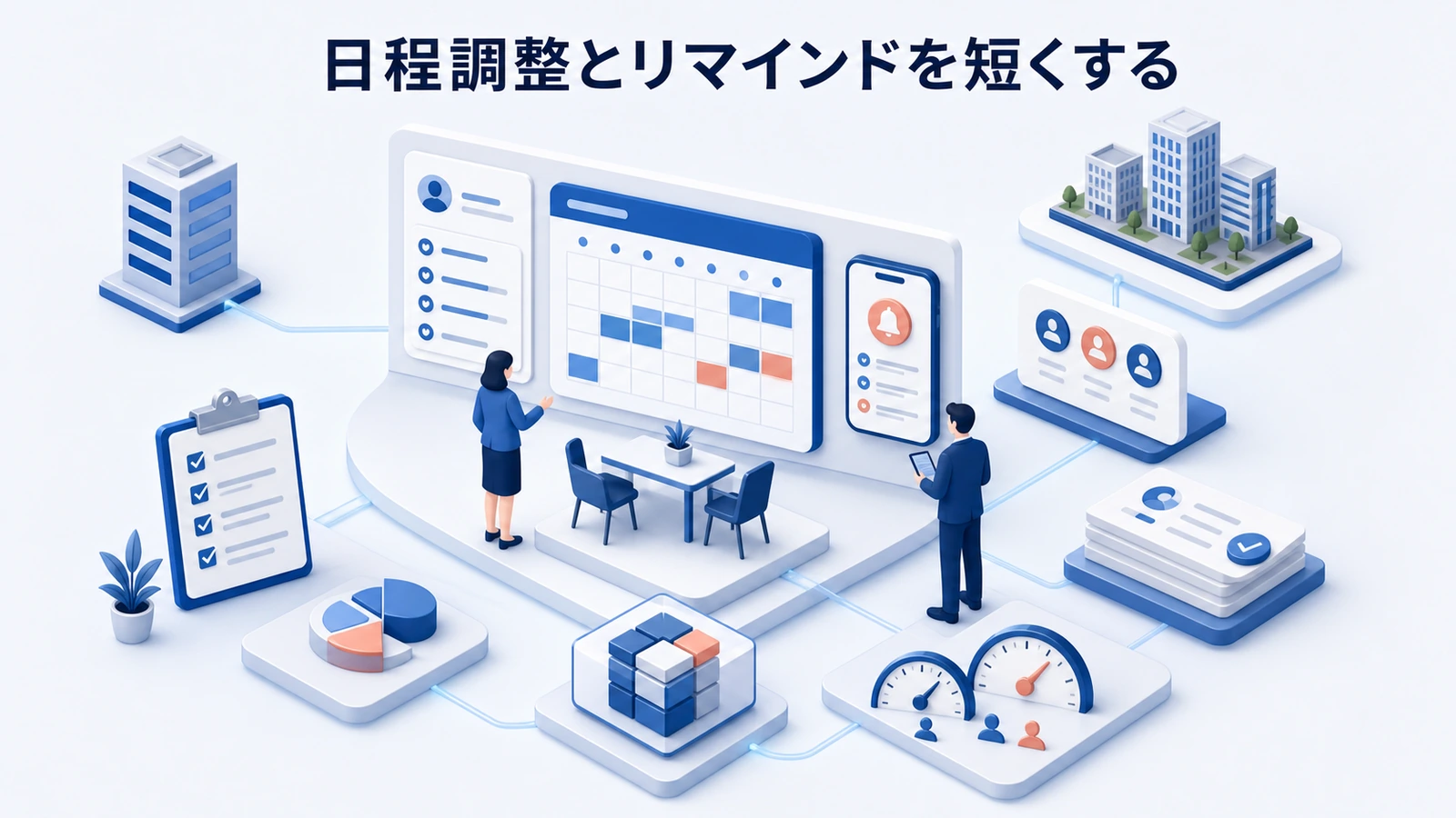 「日程調整とリマインドを短くする」の要点を整理したImage 2.0図解
