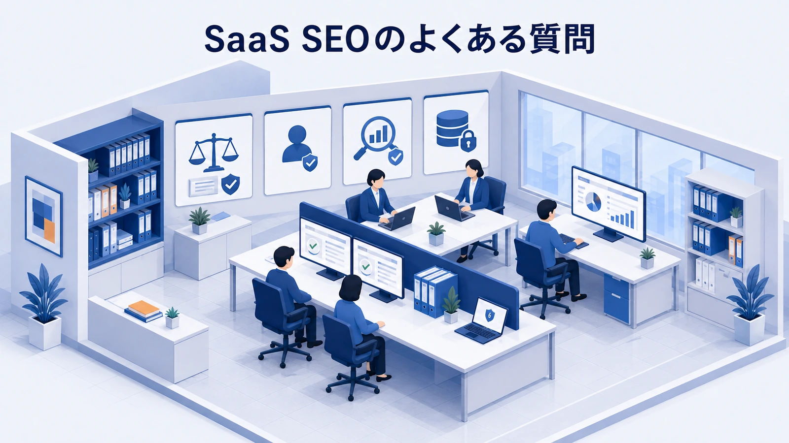 「SaaS SEOのよくある質問」の要点を整理したImage 2.0図解