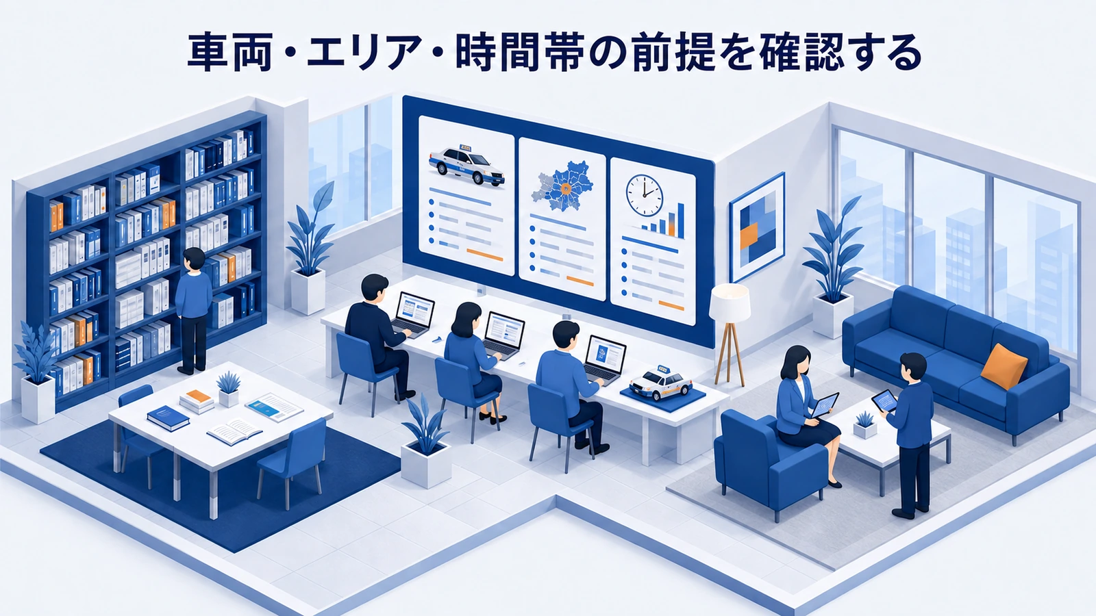「車両・エリア・時間帯の前提を確認する」の要点を整理したImage 2.0図解