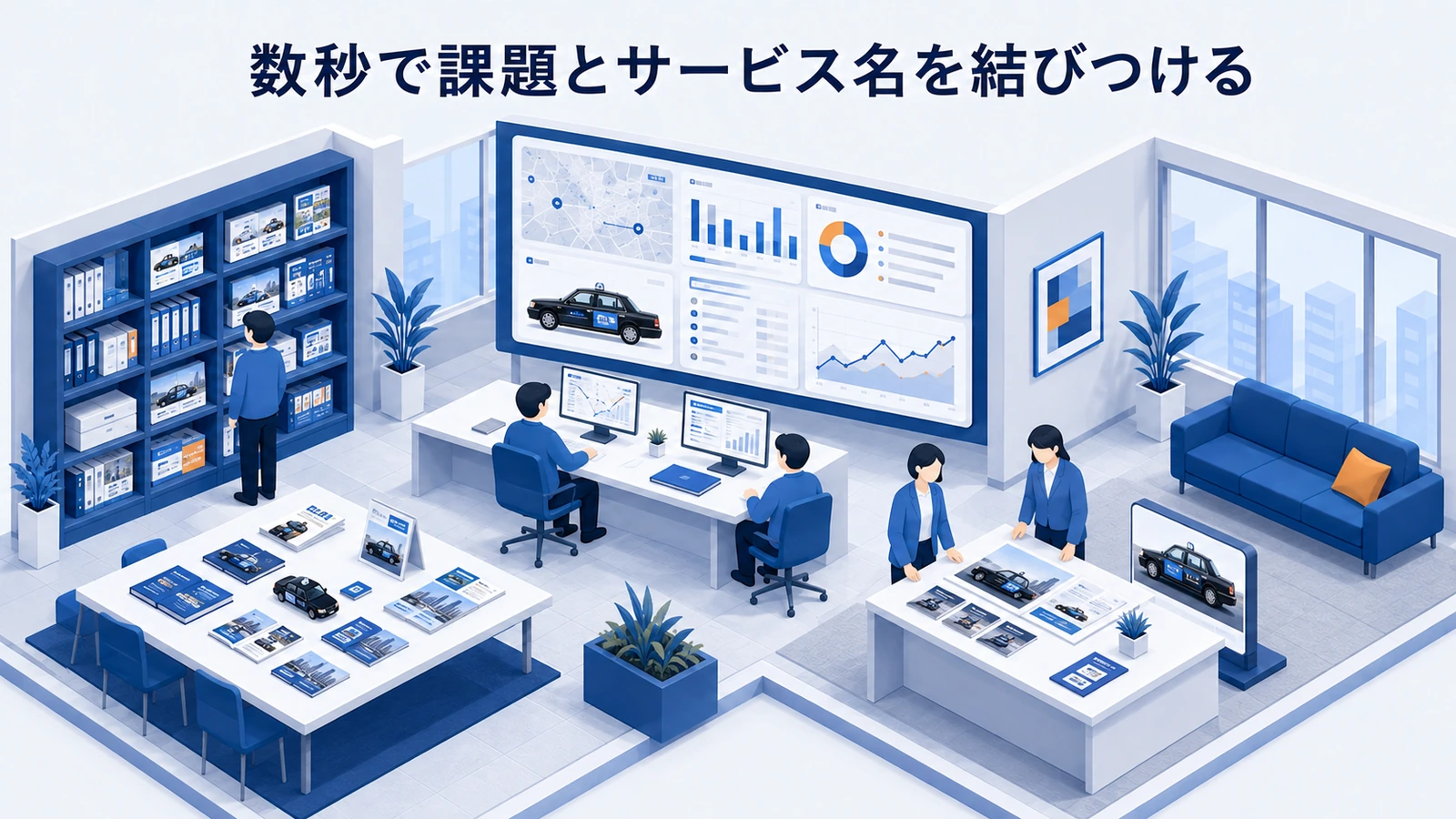 「数秒で課題とサービス名を結びつける」の要点を整理したImage 2.0図解