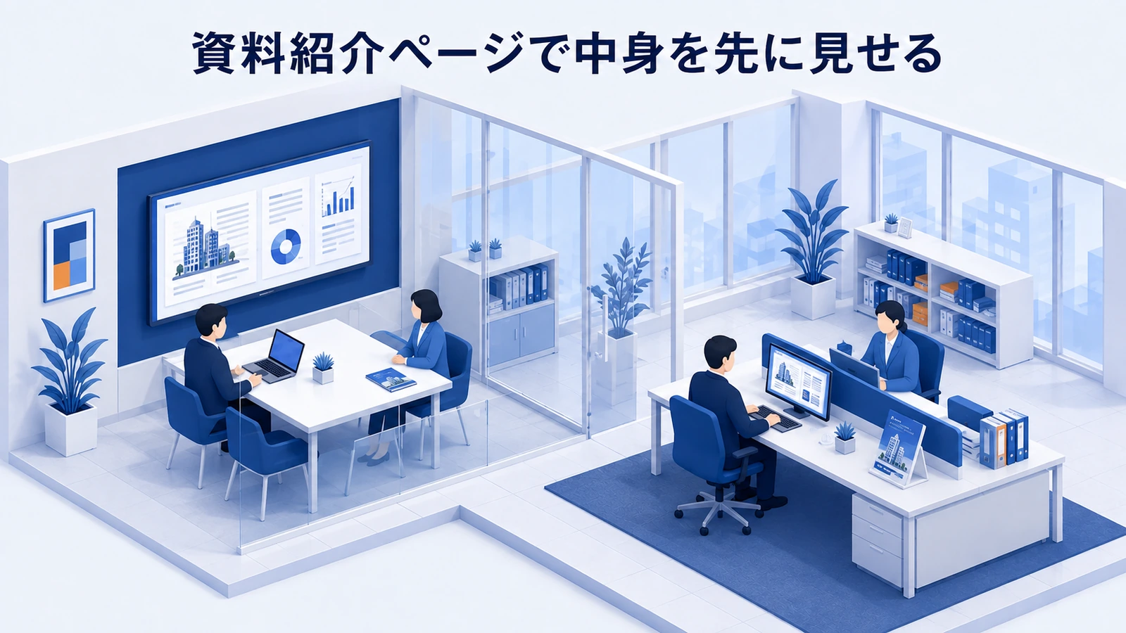 「資料紹介ページで中身を先に見せる」の要点を整理したImage 2.0図解