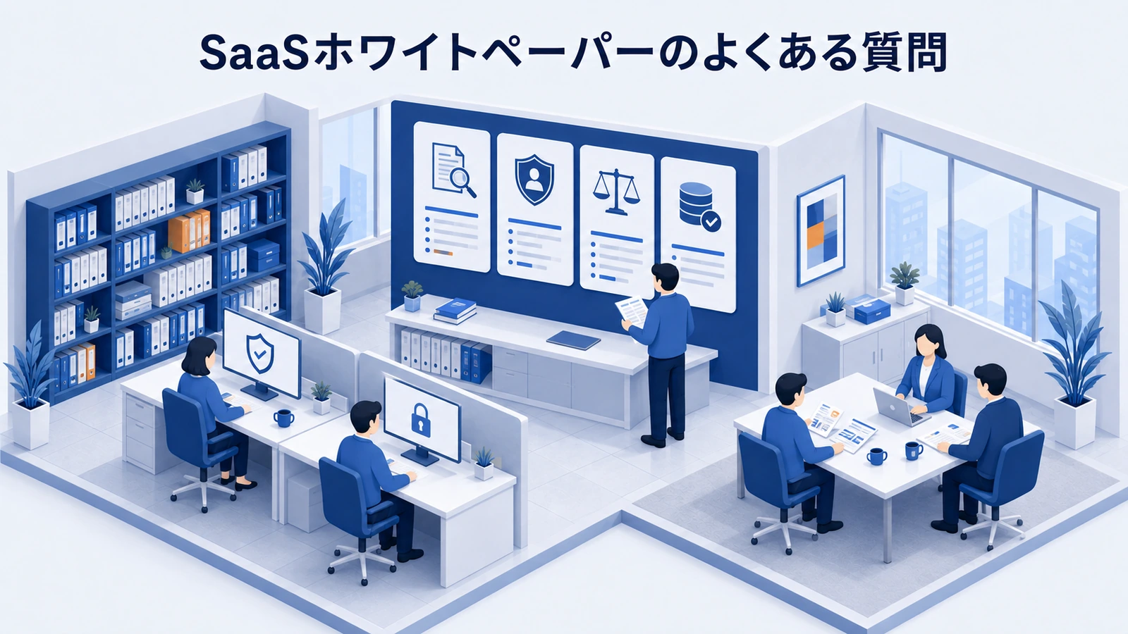 「SaaSホワイトペーパーのよくある質問」の要点を整理したImage 2.0図解