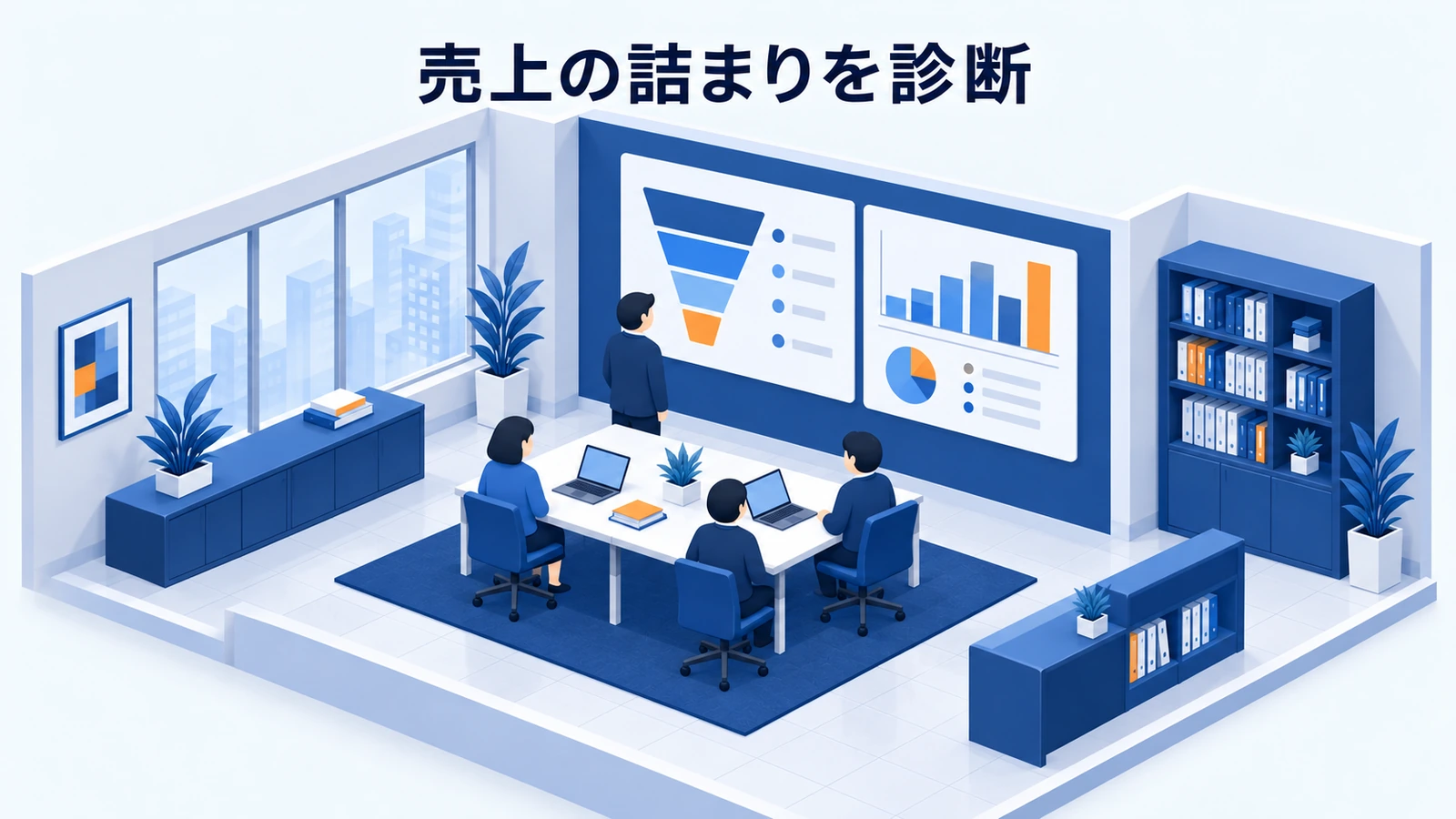 売上の詰まりを診断