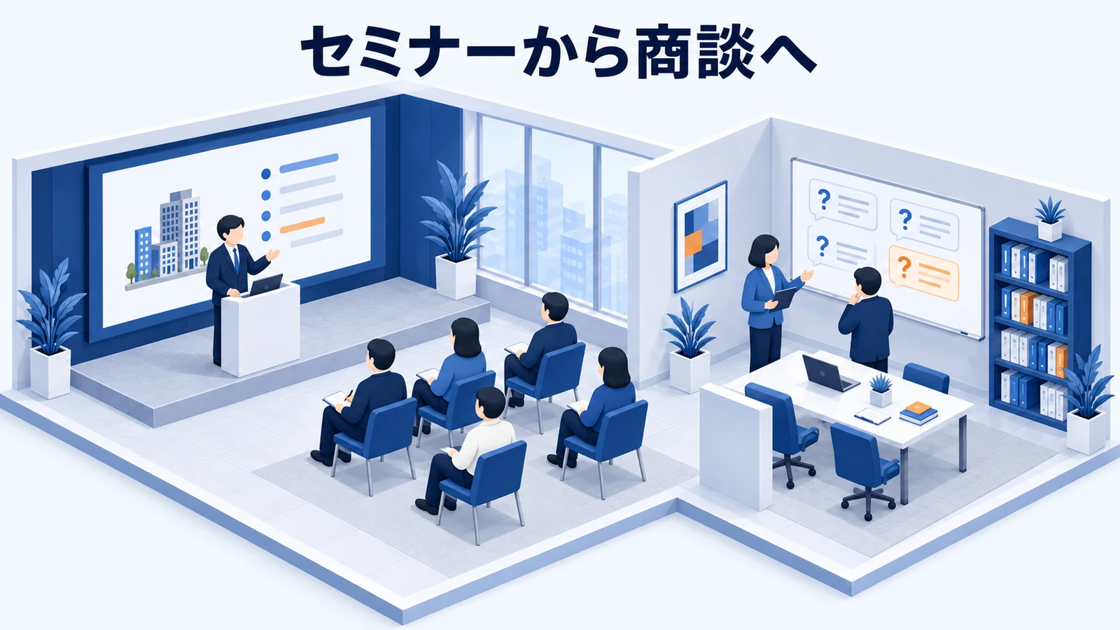 セミナーから商談へ