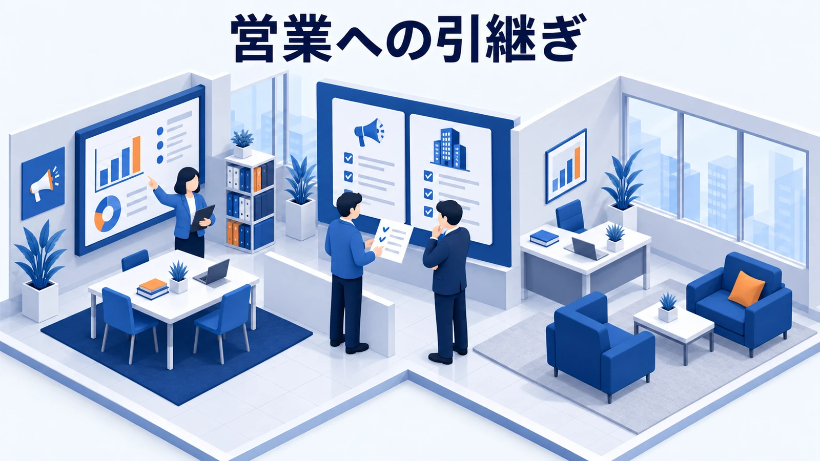 営業への引継ぎ