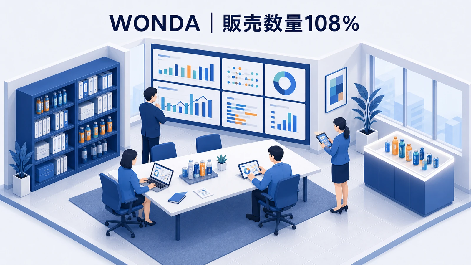アサヒ飲料 WONDAの販売促進成功事例