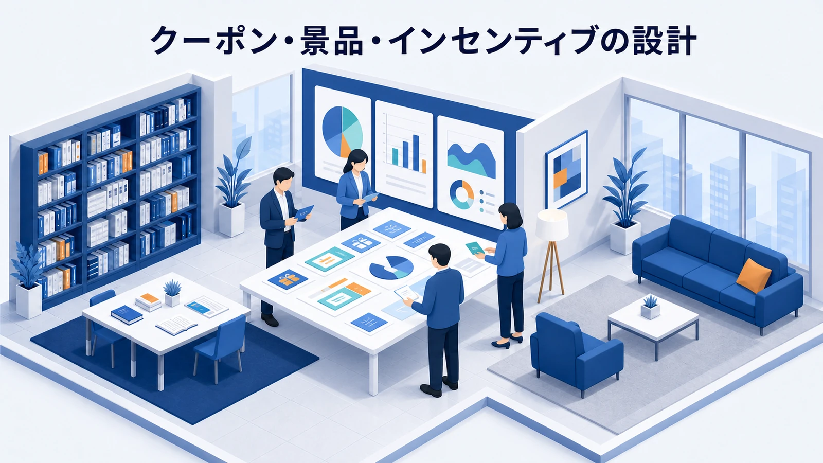 クーポン・景品・インセンティブの設計を示すWeb広告運用