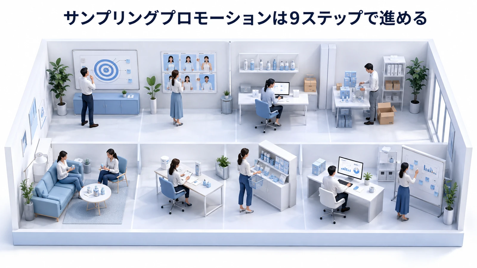 サンプリングプロモーションを9ステップで進める
